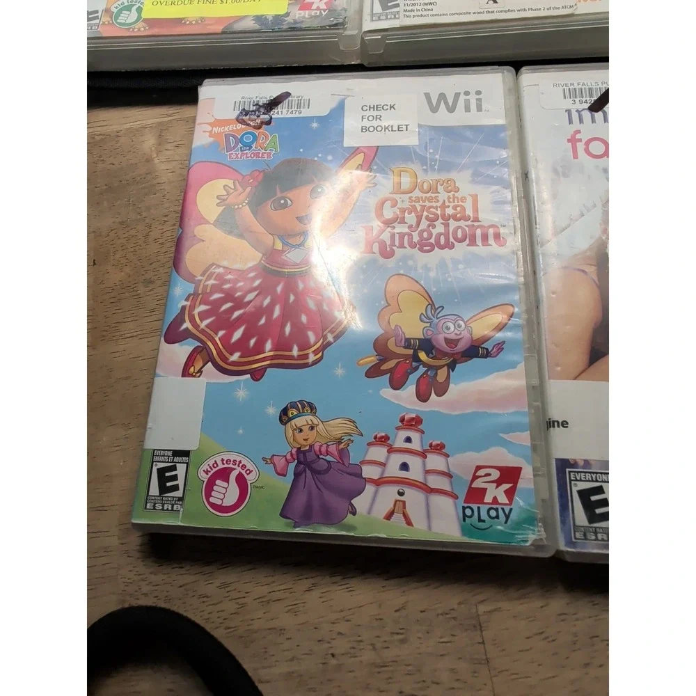 Lot of 8 Nintendo wii games Just Dance Walk It Out Turtles Go Diego Dora Fashion